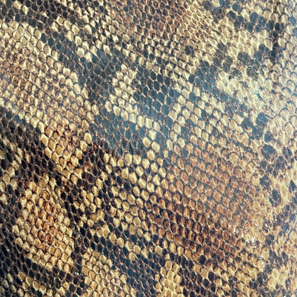 Snakeprint Front Closure Zip Up Dress - Picture 2 of 2